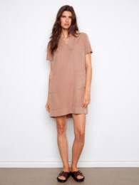 Robe Tencel à col en V - Charlie B