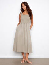 Robe Maxi Tencel sans manches - Sauge - Charlie B