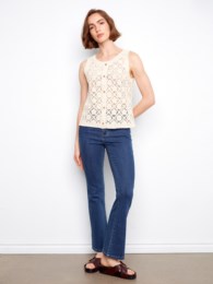Gilet sans manches en crochet - Charlie B