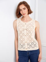 Gilet sans manches en crochet - Charlie B