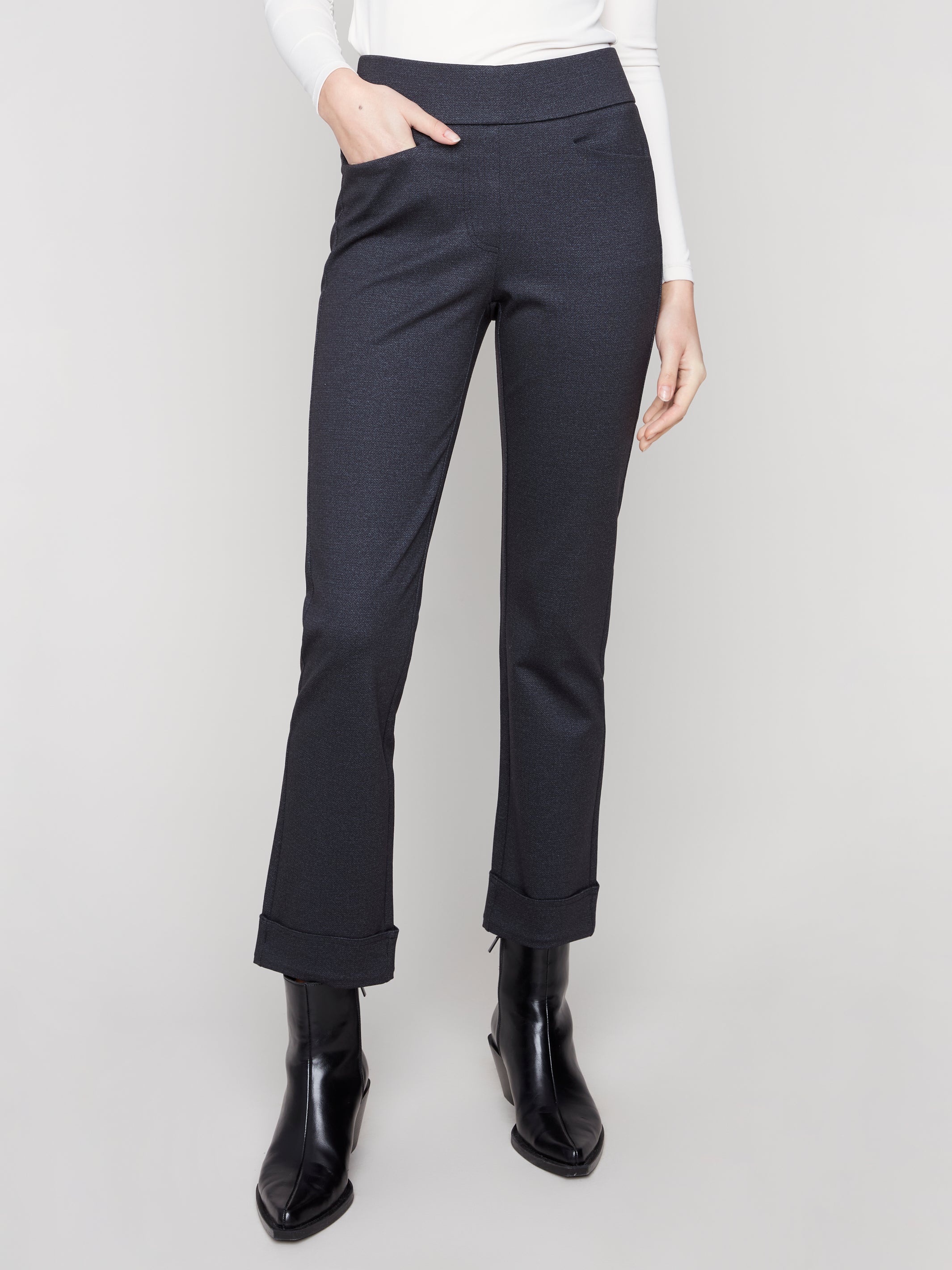 Pantalon Taille Extensible Navy - Charlie B