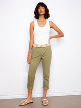 Pantalon élastique étroit avec ceinture - Charlie B