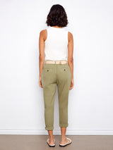 Pantalon élastique étroit avec ceinture - Charlie B
