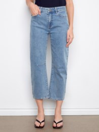 Jean écourté à jambe ballon - Bleu denim - Charlie B