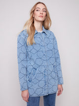 Manteau Bleu à Motifs - Charlie B
