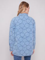 Manteau Bleu à Motifs - Charlie B