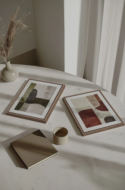 Cadre DUO - SEASONAL BALANCE 18"x24"x1.5" - OLEKA