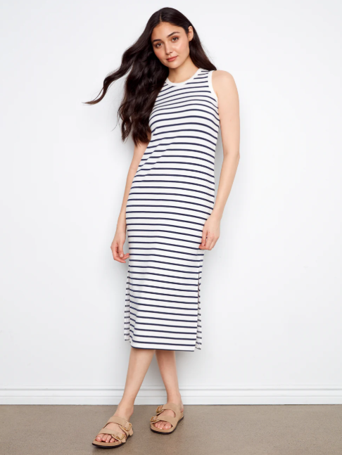 Robe rayée sans manches - Charlie B