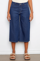 Pantalon Palazzo en Denim Court - Indigo - Charlie B