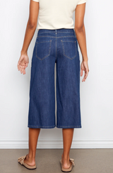 Pantalon Palazzo en Denim Court - Indigo - Charlie B