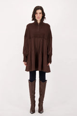 Pull frontal zippatu/robe plissée - SPANNER LIMITED