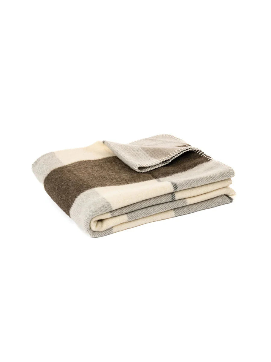 Fudge - Couverture en laine à carreaux