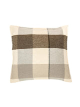 Fudge - Oreiller européen en laine à carreaux