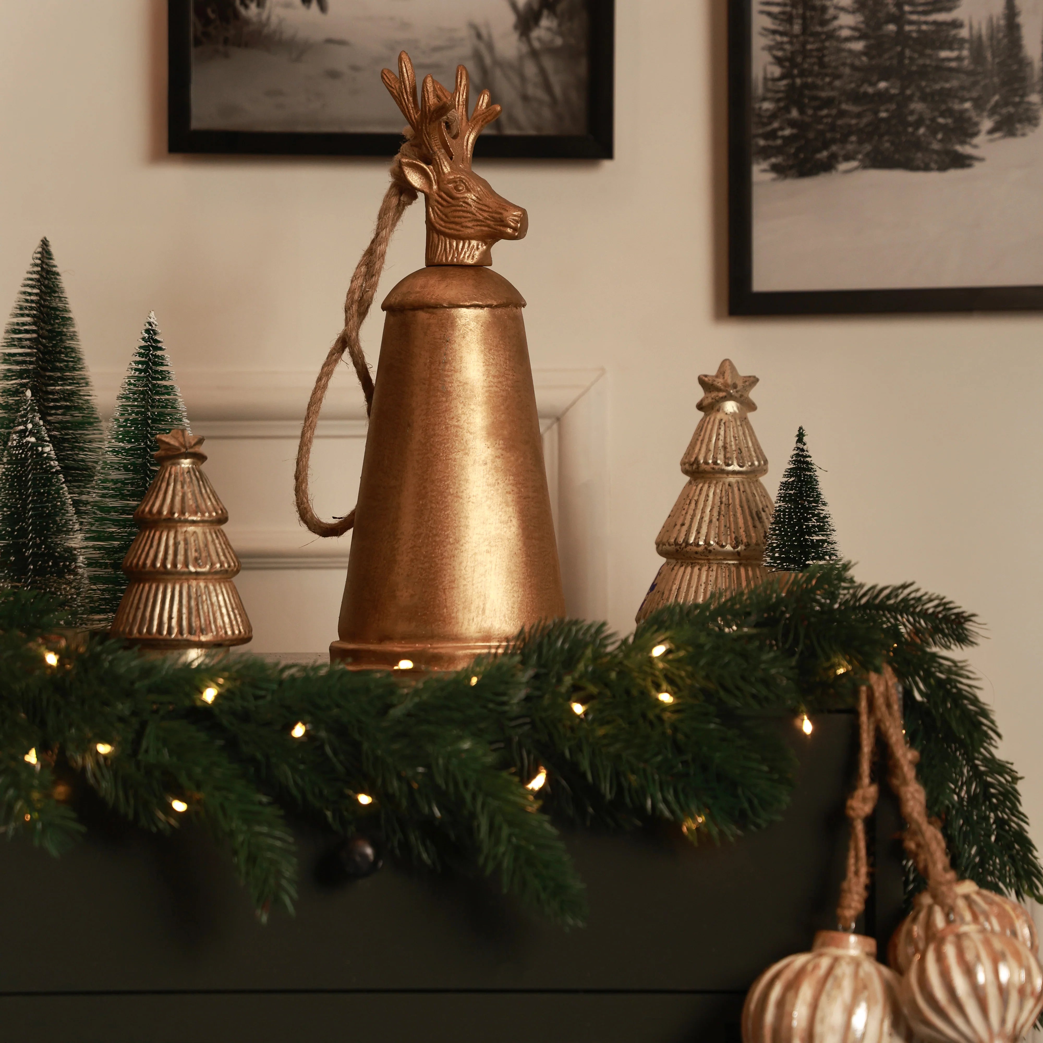 Clochette de renne Blitzen dorée - ROSHA