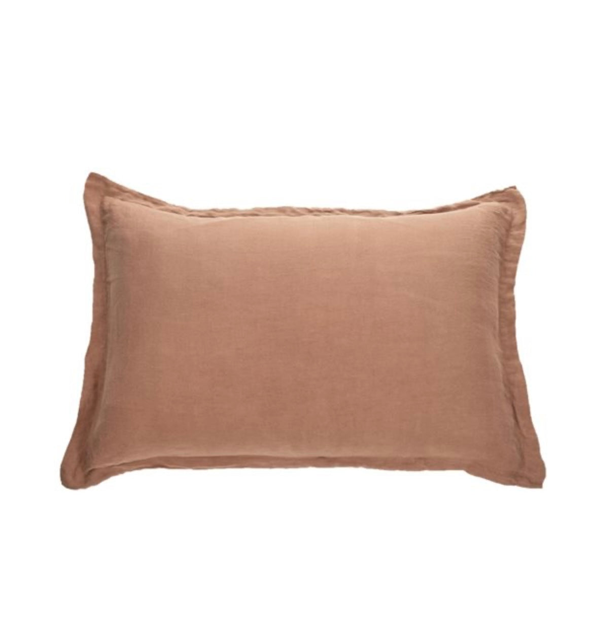 Lin - Cache oreiller marron