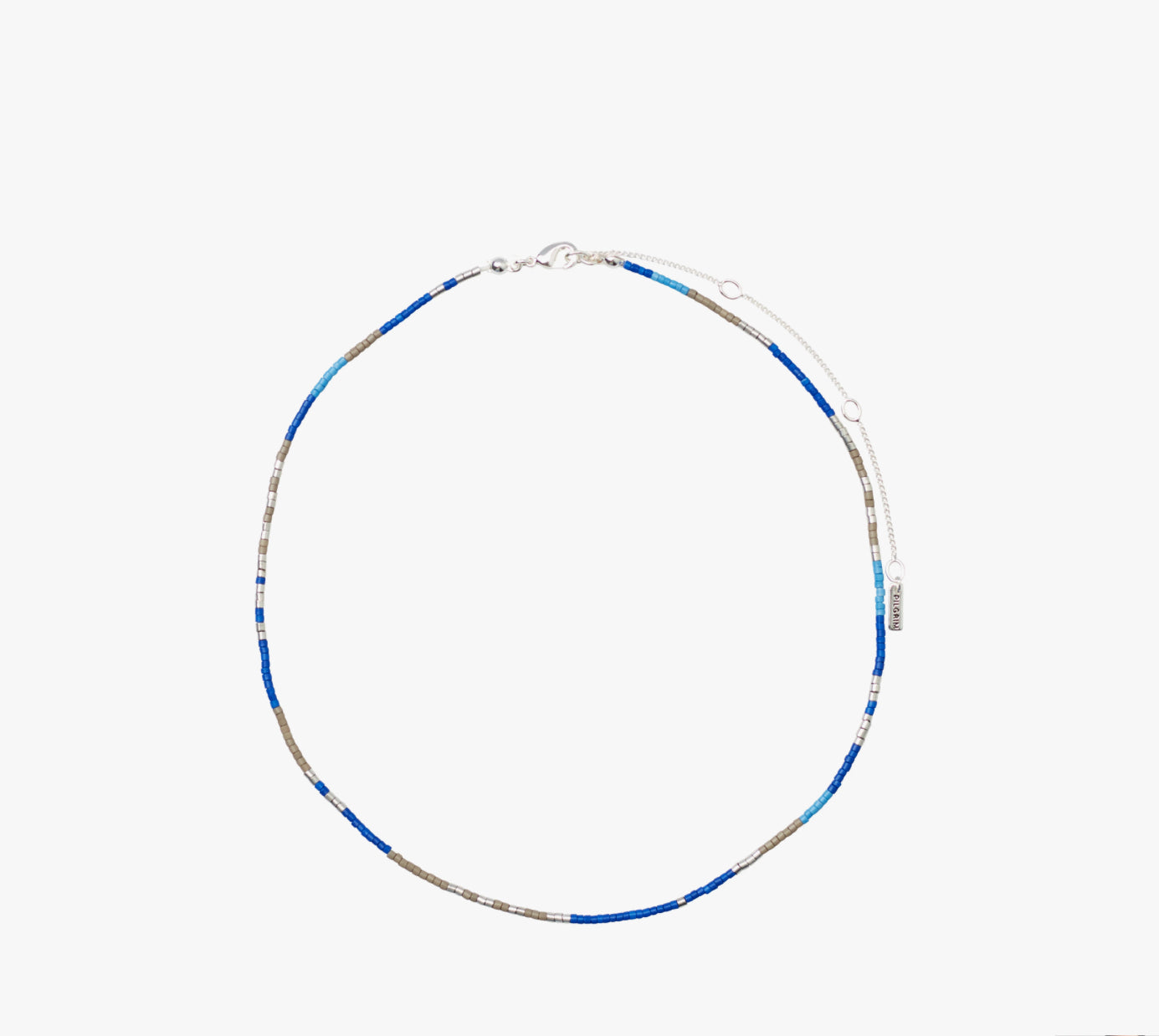 COLLIER ALISON BLEU , PLAQUÉ OR