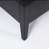 Lit queen en bois Irving - Noir