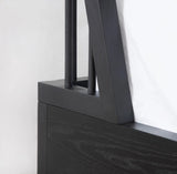 Lit queen en bois Irving - Noir