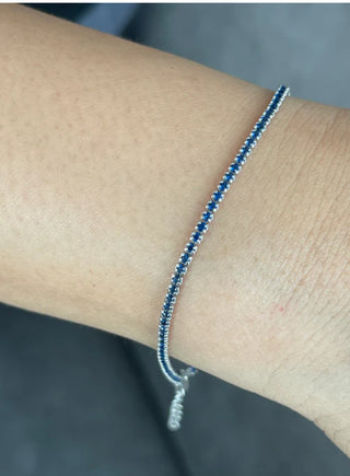 Bracelet exclusive bleu saphir