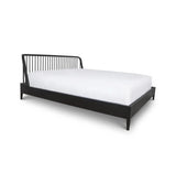 Lit queen en bois Irving - Noir