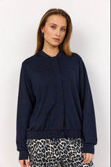 Sweat-shirt à bouton marine Banu - Soya Concept