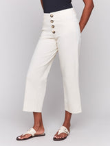 Pantalon droit avec boutons sur le devant - Charlie B