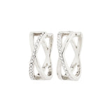 BOUCLES D'OREILLES RECYCLÉES KIRA PLAQUÉES ARGENT