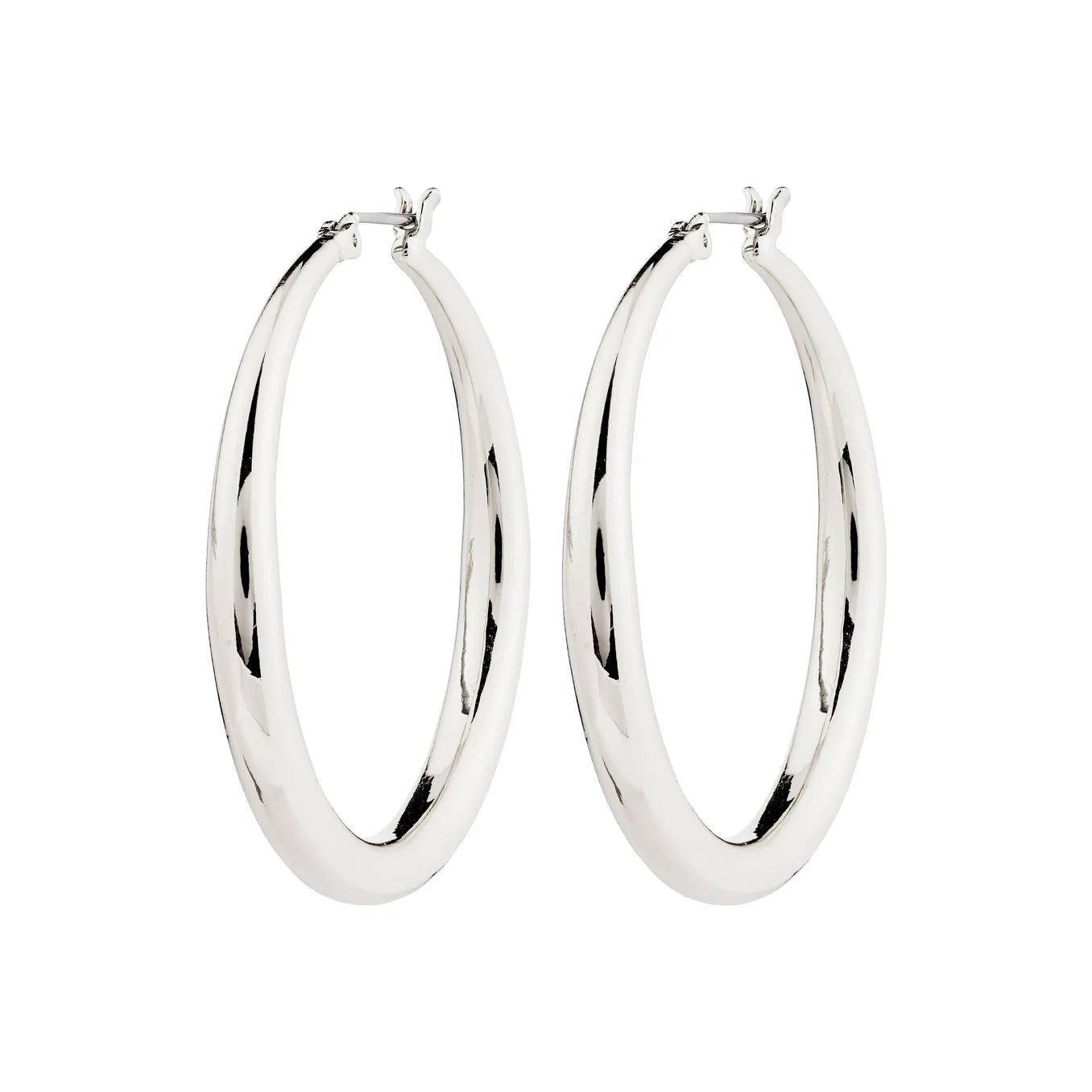 JORUN GRANDES BOUCLES D'OREILLES RECYCLÉES PLAQUÉES ARGENT