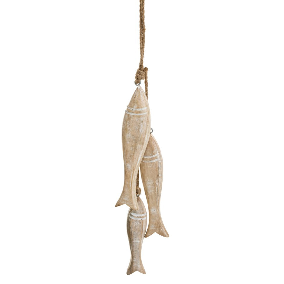 Poisson en bois naturel