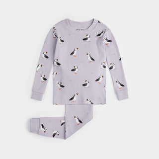 Pyjama lilas imprimé macareux