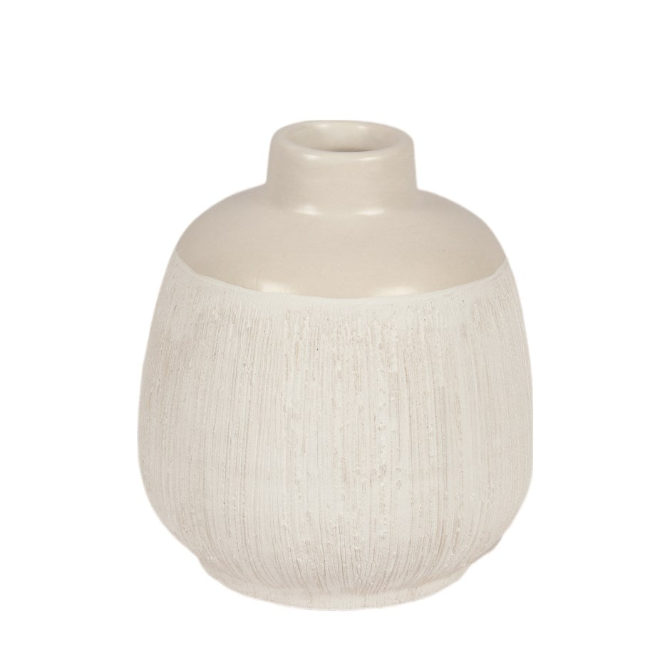 Vase blanc 4.75x5.25