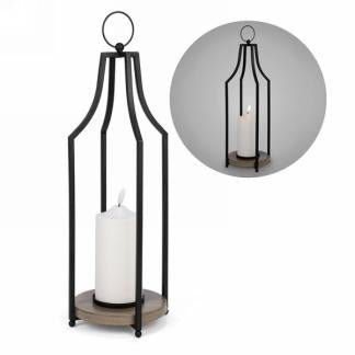 Lanterne 17" avec chandelle illuminante