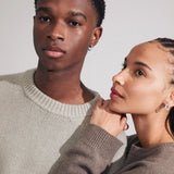 Boucle d’oreille recyclé Amiri plaqué argent
