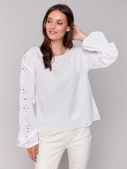 Blouse à manches longues avec motif - Charlie B