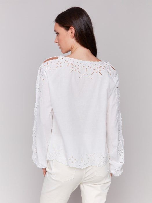 Blouse à manches longues avec motif - Charlie B