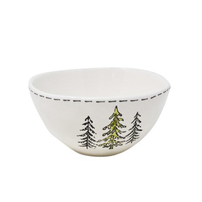 Bol en Porcelaine avec Motif 3 Sapins