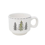 Tasse avec motif de trois sapins