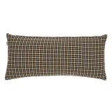 Coussin long pied-de-poule - marron