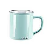 Tasse effet émaillé - Bleu pâle