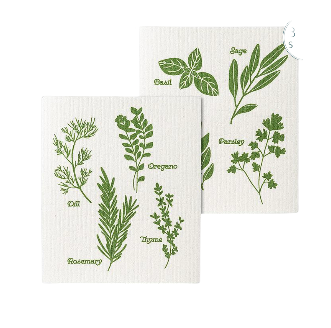 Ensemble de 2 linges suédois – Herbes