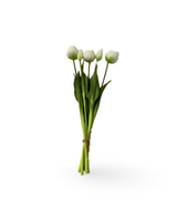 Bouquet de Tulipes Artificielles Blanches - 19”