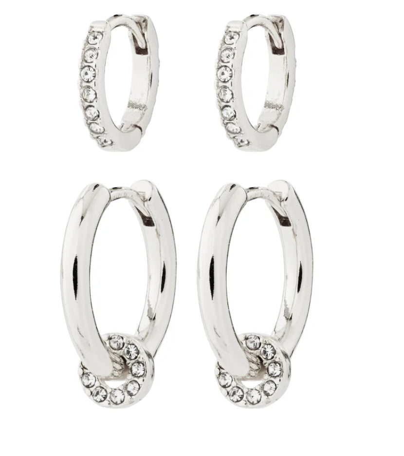 Boucles d'Oreilles recyclées 2 en 1 - SCOTTIE