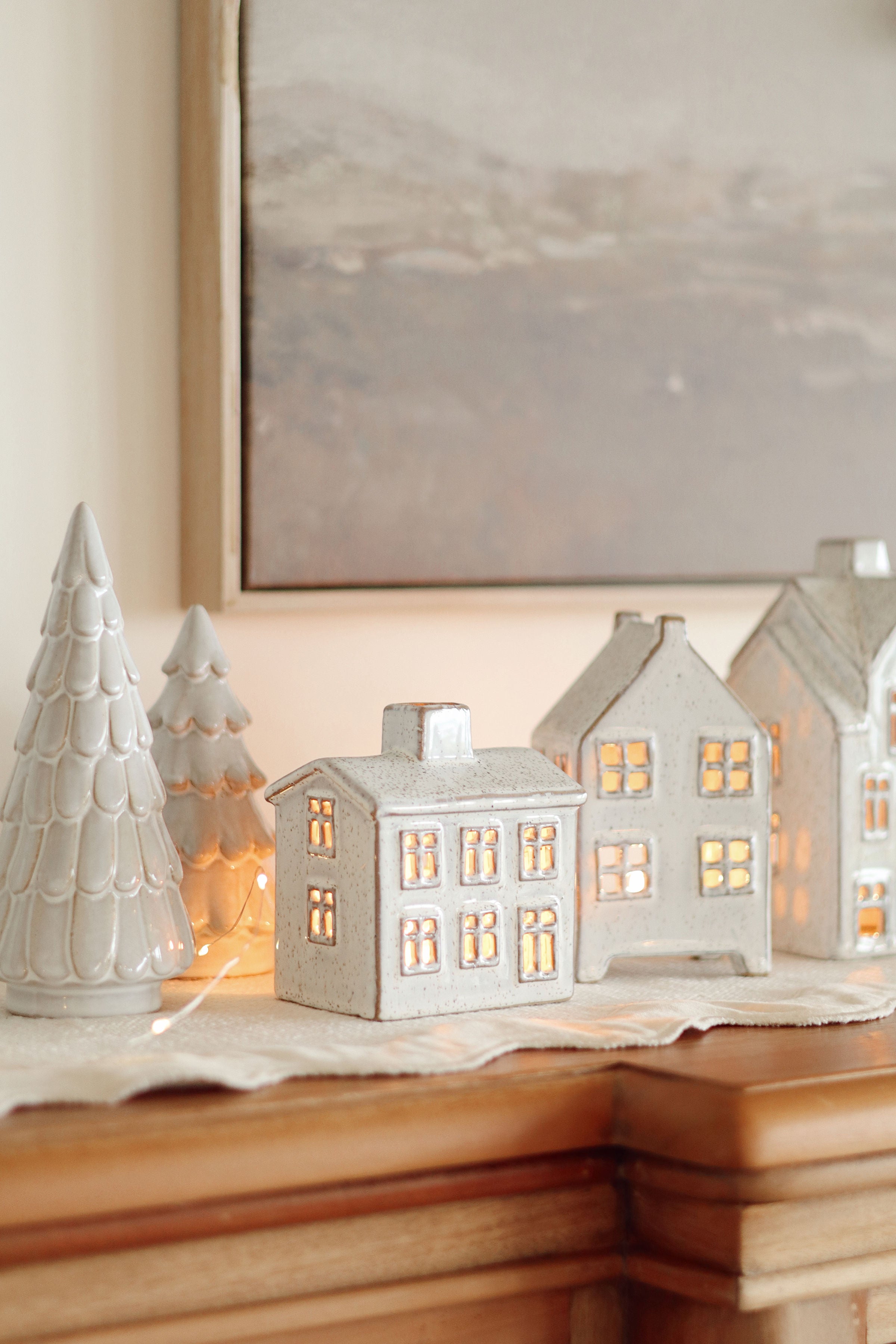 Maison décorative en céramique - Charme nordique (petite)