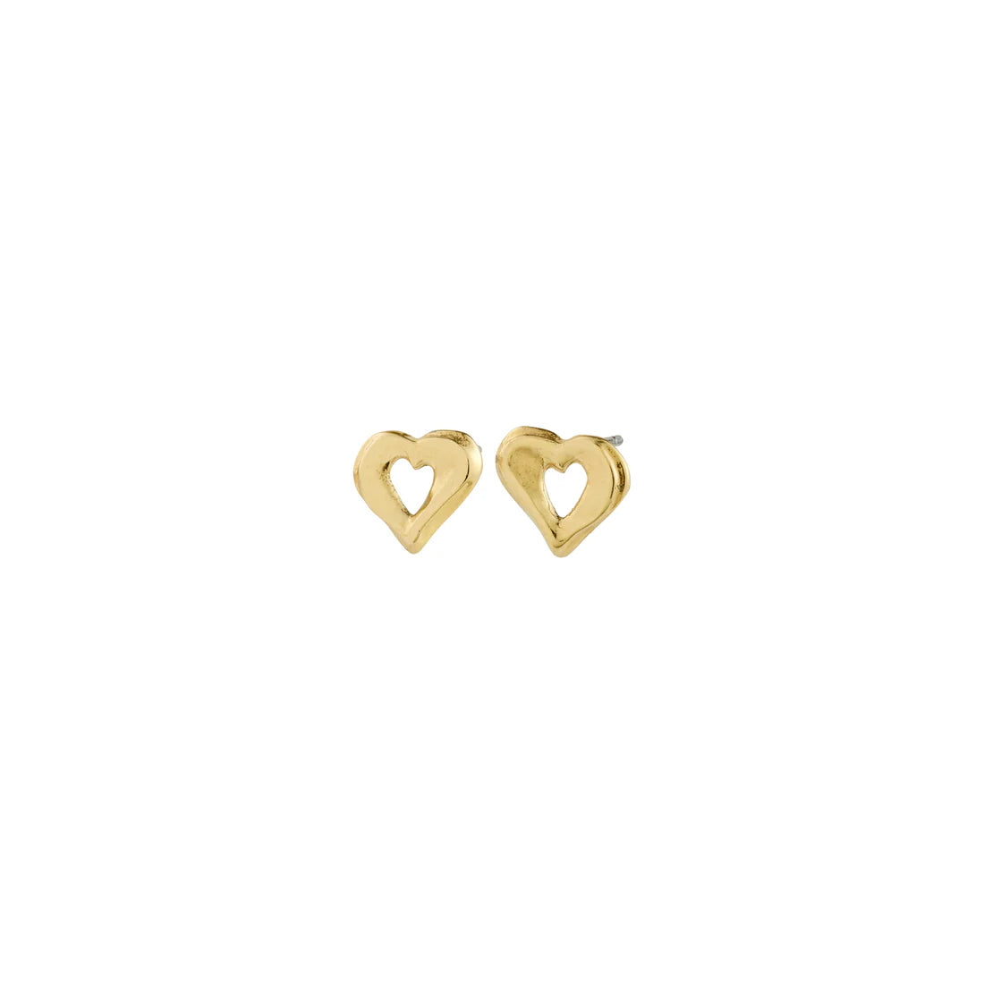Iris boucles d'oreilles coeur recyclées - Pilgrim