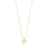 Iris collier pendentif coeur recyclé - Pilgrim