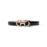 Ceinture Noire en Cuir Véritable - Lucky - Eco7