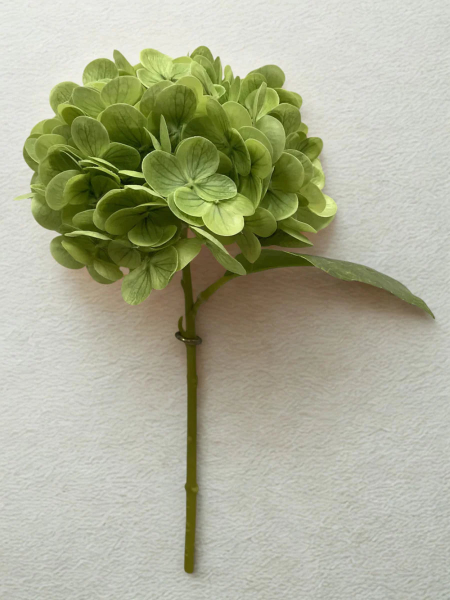 Tige d’hortensia vert effet naturel