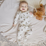 Pyjama crème à imprimé vaches écossaises - Petit Lem