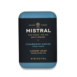 Savon Luxueux pour Homme  - Cèdre Marin 80g/250g - Mistral