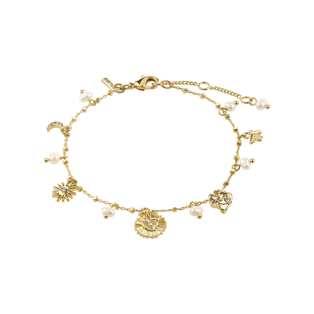 Mylan bracelet breloques cristaux recyclé - Pilgrim